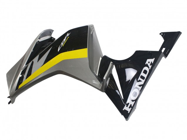 Carénages Moto Honda CBR500R 2022-2023 - Argent Jaune Noir Brillant