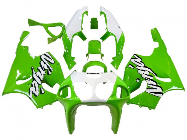 Carénages Moto Kawasaki ZX7R 1996-2003 - Blanc Vert