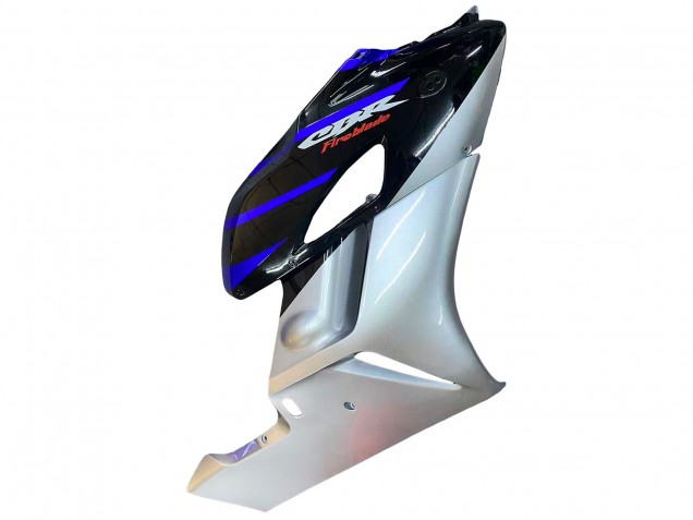 Carénages Moto Honda CBR1000RR 2004-2005 - Argent Bleu Noir Brillant