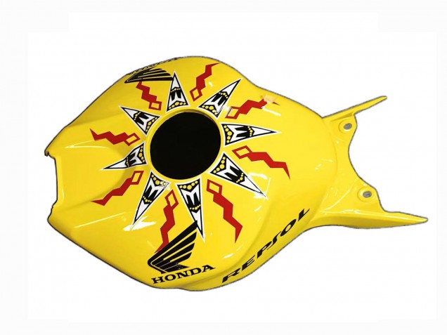 Carénages Moto Honda CBR1000RR 2004-2005 - Jaune Orange Noir Brillant Repsol Rossi 46