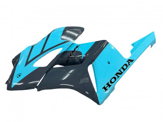 Carénages Moto Honda CBR1000RR 2004-2005 - Bleu Clair Noir Brillant
