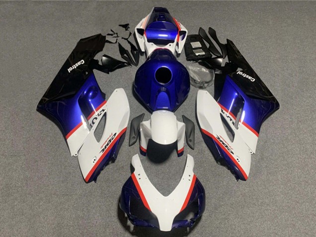 Carénages Moto Honda CBR1000RR 2004-2005 - Blanc Bleu Rouge Castrol