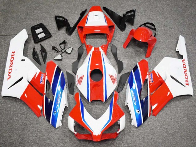 Carénage Moto Honda CBR1000RR 2004-2005 - Blanc Rouge Bleu HRC