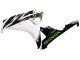 Carénage Moto Honda CBR1000RR 2006-2007 - Blanc Vert Noir Brillant