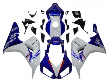 Carénages Moto Honda CBR1000RR 2006-2007 - Blanc Rouge Bleu HRC