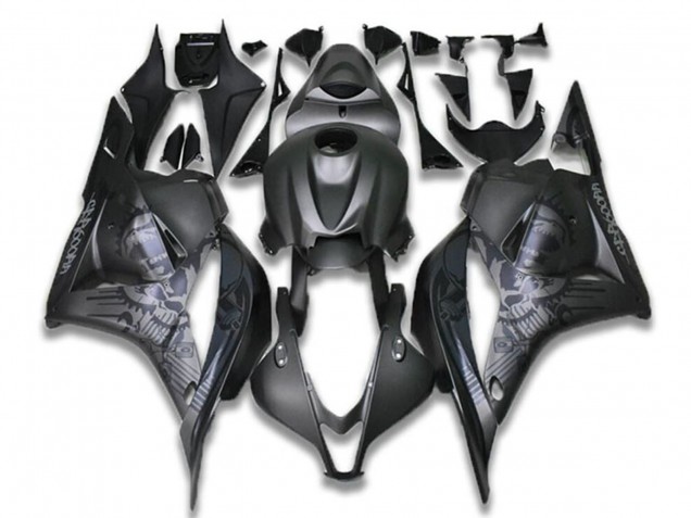 Carénages Moto Honda CBR600RR 2009-2012 - Noir Gris Crâne