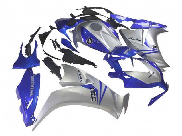 Carénages Moto Honda CBR1000RR 2012-2016 - Argent Bleu HRC