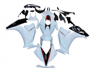 Carénages Moto Honda CBR1000RR 2012-2016 - Blanc Noir Brillant