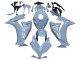 Carénages Moto Honda CBR1000RR 2012-2016 - Gris Clair