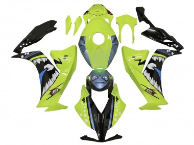 Carénages Moto Honda CBR1000RR 2012-2016 - Vert Clair Bleu Noir Brillant Requin