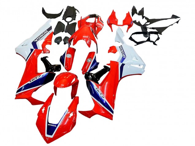Kits Carénage Moto Honda CBR1000RR 2017-2024 - Blanc Rouge Bleu