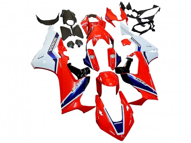 Kits Carénage Moto Honda CBR1000RR 2017-2024 - Blanc Rouge Bleu