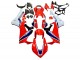 Kits Carénage Moto Honda CBR1000RR 2017-2024 - Blanc Rouge Bleu
