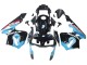 Carénages Moto Honda CBR600RR 2003-2004 - Bleu Clair Rouge Noir Brillant Dunlop