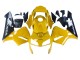 Carénages Moto Honda CBR600RR 2003-2004 - Jaune Noir Brillant