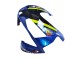 Carénages Moto Honda CBR600RR 2003-2004 - Bleu Jaune Néon Noir Brillant Requin