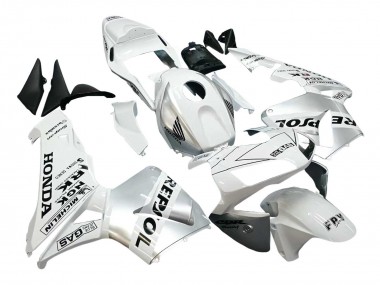 Carénages Moto Honda CBR600RR 2003-2004 - Blanc Argent Noir Repsol