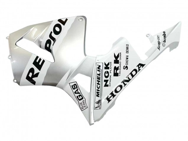 Carénages Moto Honda CBR600RR 2003-2004 - Blanc Argent Noir Repsol