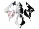 Carénages Moto Honda CBR600RR 2007-2008 - Blanc Fleur de cerisier Noir Brillant Diviser