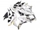 Carénage Moto Honda CBR600RR 2007-2008 - Blanc Or Noir Brillant Playboy