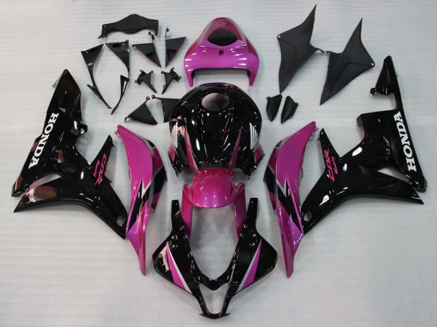 Carénages Moto Honda CBR600RR 2007-2008 - Rose Noir Brillant Courses