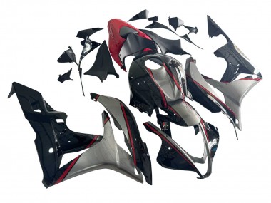 Carénages Moto Honda CBR600RR 2007-2008 - Argent Rouge Noir Brillant