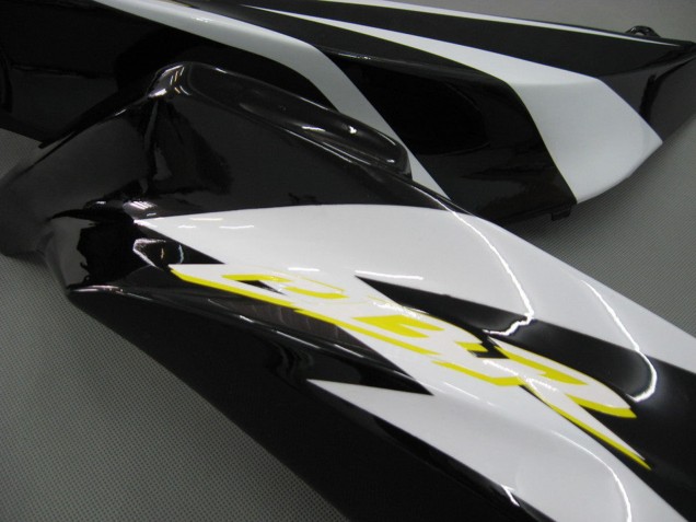 Carénages Moto Honda CBR600RR 2007-2008 - Blanc Vert Jaune Noir Brillant Hannspree