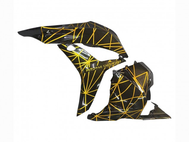 Carénages Moto Honda CBR600RR 2009-2012 - Or Noir Brillant