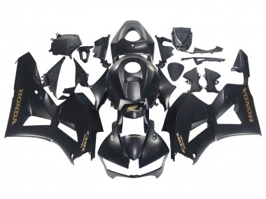 Carénages Moto Honda CBR600RR 2013-2023 - Noir Mat Or Décalque