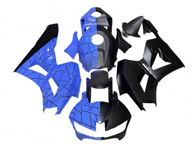 Carénage Moto Honda CBR600RR 2013-2023 - Bleu Noir Mat