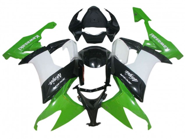 Carénage Moto Kawasaki ZX10R 2006-2007 - Vert Blanc Noir