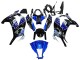 Carénages Moto Kawasaki ZX10R 2011-2015 - Bleu Blanc Noir Brillant