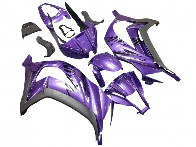 Carénage Moto Kawasaki ZX10R 2011-2015 - Violet Noir Mat