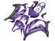 Carénage Moto Kawasaki ZX10R 2011-2015 - Violet Noir Mat