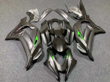 Carénages Moto Kawasaki ZX10R 2016-2020 - Noir Mat Vert Rayon de Miel