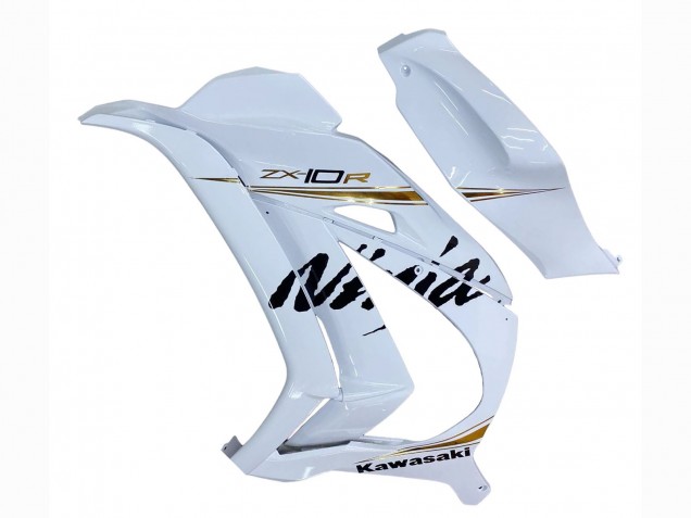 Carénages Moto Kawasaki ZX10R 2016-2020 - Blanc Or Noir
