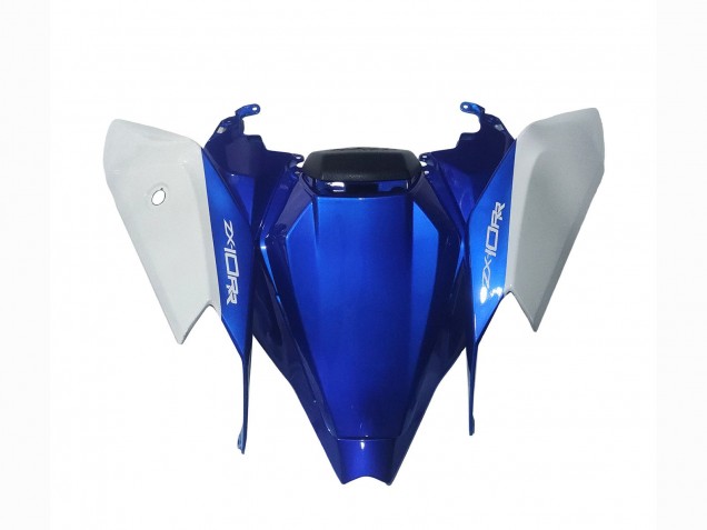 Carénages Moto Kawasaki ZX10R 2021-2025 - Blanc Vert Bleu Noir