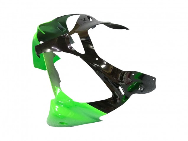 Carénages Moto Kawasaki ZX6R 2000-2002 - Vert Blanc Noir