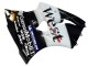 Carénages Moto Kawasaki ZX6R 2000-2002 - Noir Brillant Blanc West Michelin