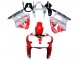 Carénages Moto Kawasaki ZX6R 2000-2002 - Blanc Rouge Noir