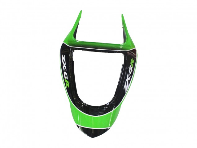 Carénages Moto Kawasaki ZX6R 2003-2004 - Vert Blanc Noir