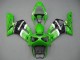 Carénages Moto Kawasaki ZX6R 2003-2004 - Vert Blanc Noir Elf Bridgestone