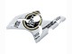 Carénages Moto Kawasaki ZX6R 2003-2004 - Blanc Noir Motul Lucky Strike