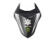 Carénages Moto Kawasaki ZX6R 2007-2008 - Noir Blanc Rouge Blanc Neige Décalque Ninja Elf