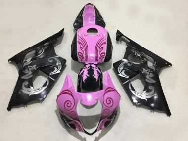 Carénages Moto Suzuki GSXR 1000 2003-2004 - Noir Rose