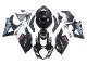 Carénages Moto Suzuki GSXR 1000 2007-2008 - Noir Brillant Blanc West