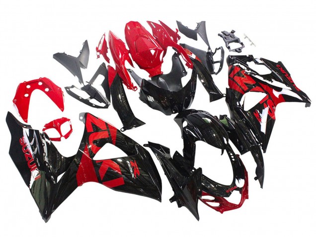 Kits Carénage Moto Suzuki GSXR 1000 2009-2016 - Noir Brillant Rouge