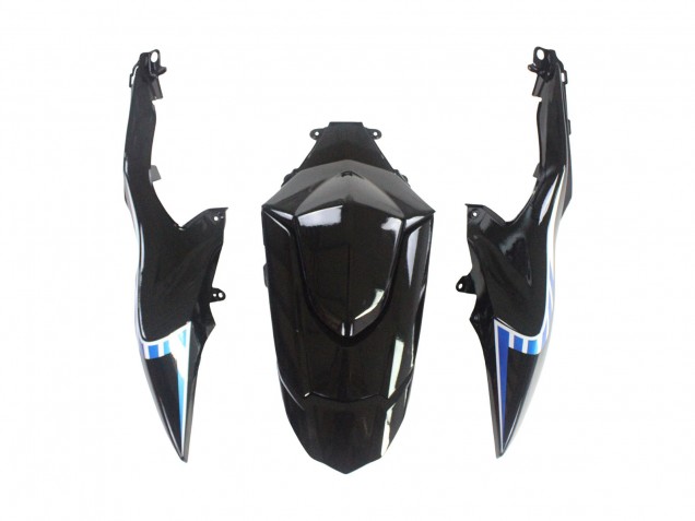 Carénages Moto Suzuki GSXR 1000 2009-2016 - Noir Mat Blanc Bleu