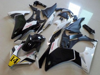 Carénages Moto Honda CBR500R 2013-2015 - Blanc Jaune Noir Brillant DENSO