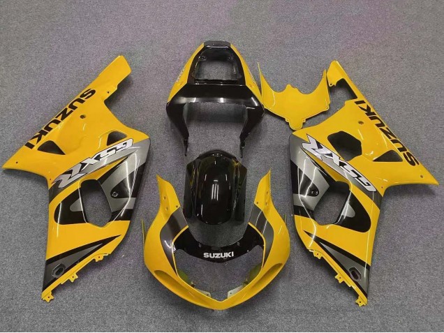 Carénage Moto Suzuki GSXR 600 / GSXR 750 2001-2003 - Jaune Gris Noir Brillant
